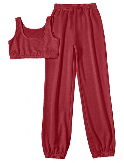 Tank Top and Drawstring Jogger Pants Set