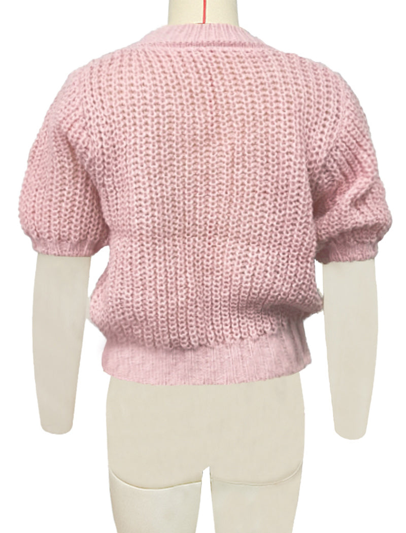 Crop Cable Knit Sweater