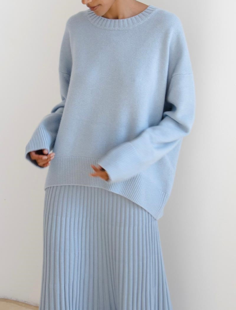 Classic Crewneck Knit Sweater