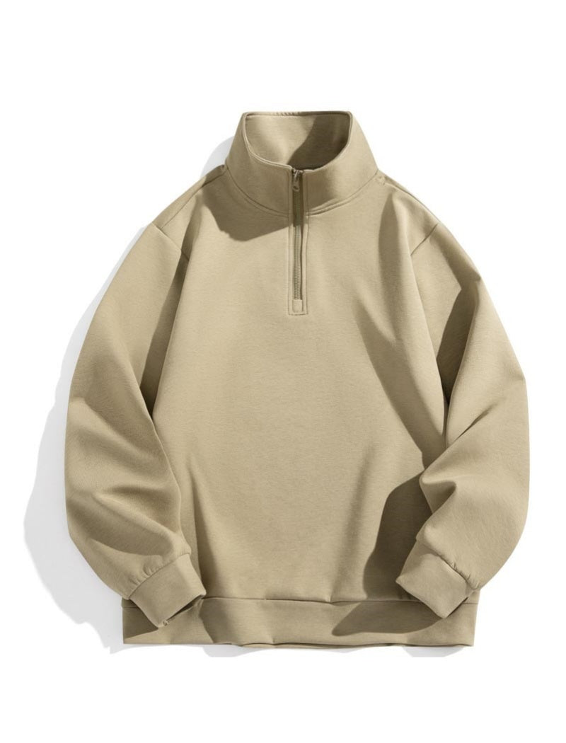 Half-Zip Solid Top