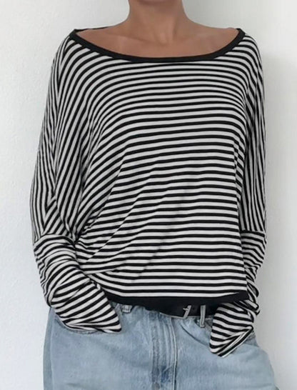 Striped Open-Back Top