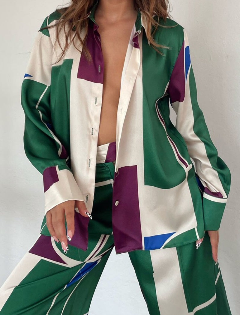 Abstract Printed Matching Set