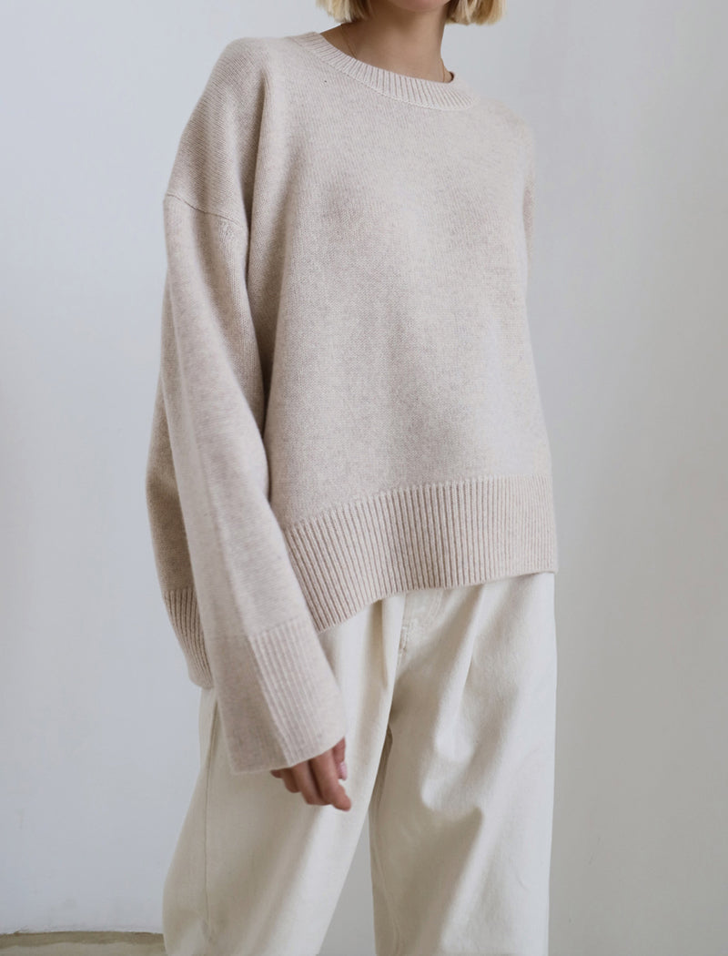 Oversized Knit Pullover Sweater