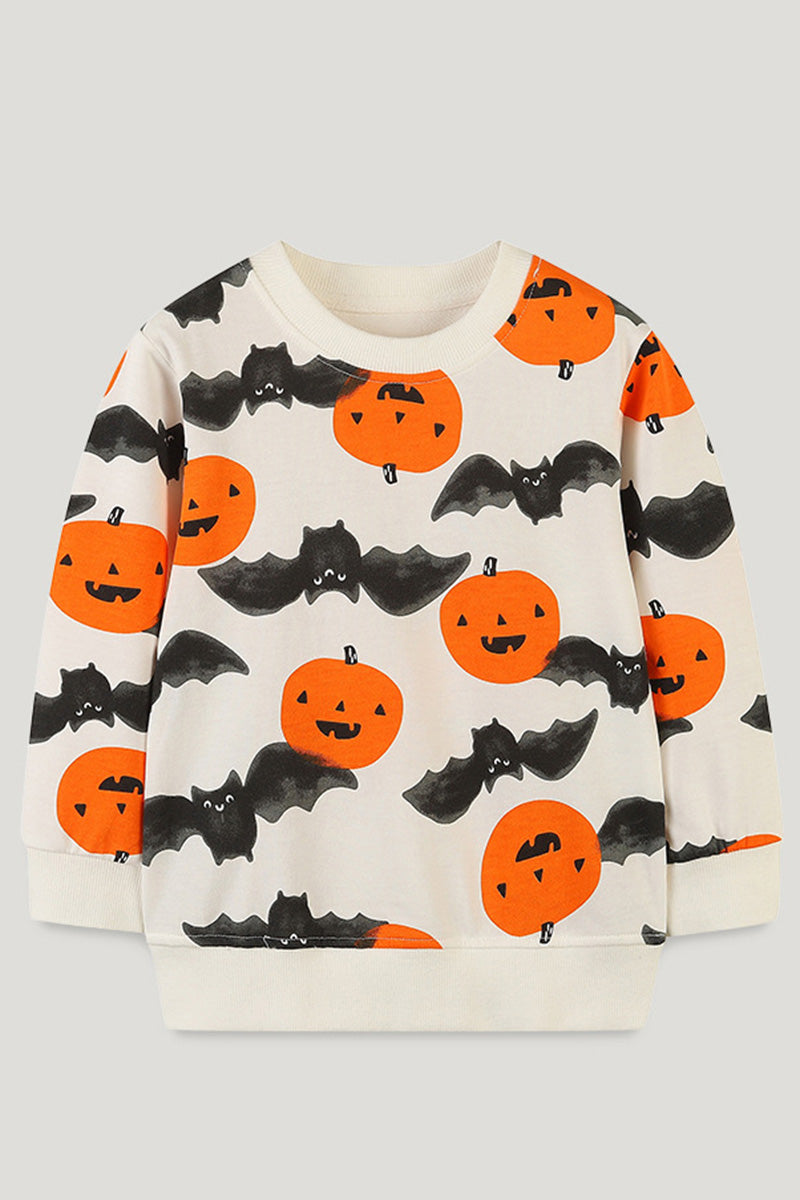 Pumpkin and Bat Top (Kids)