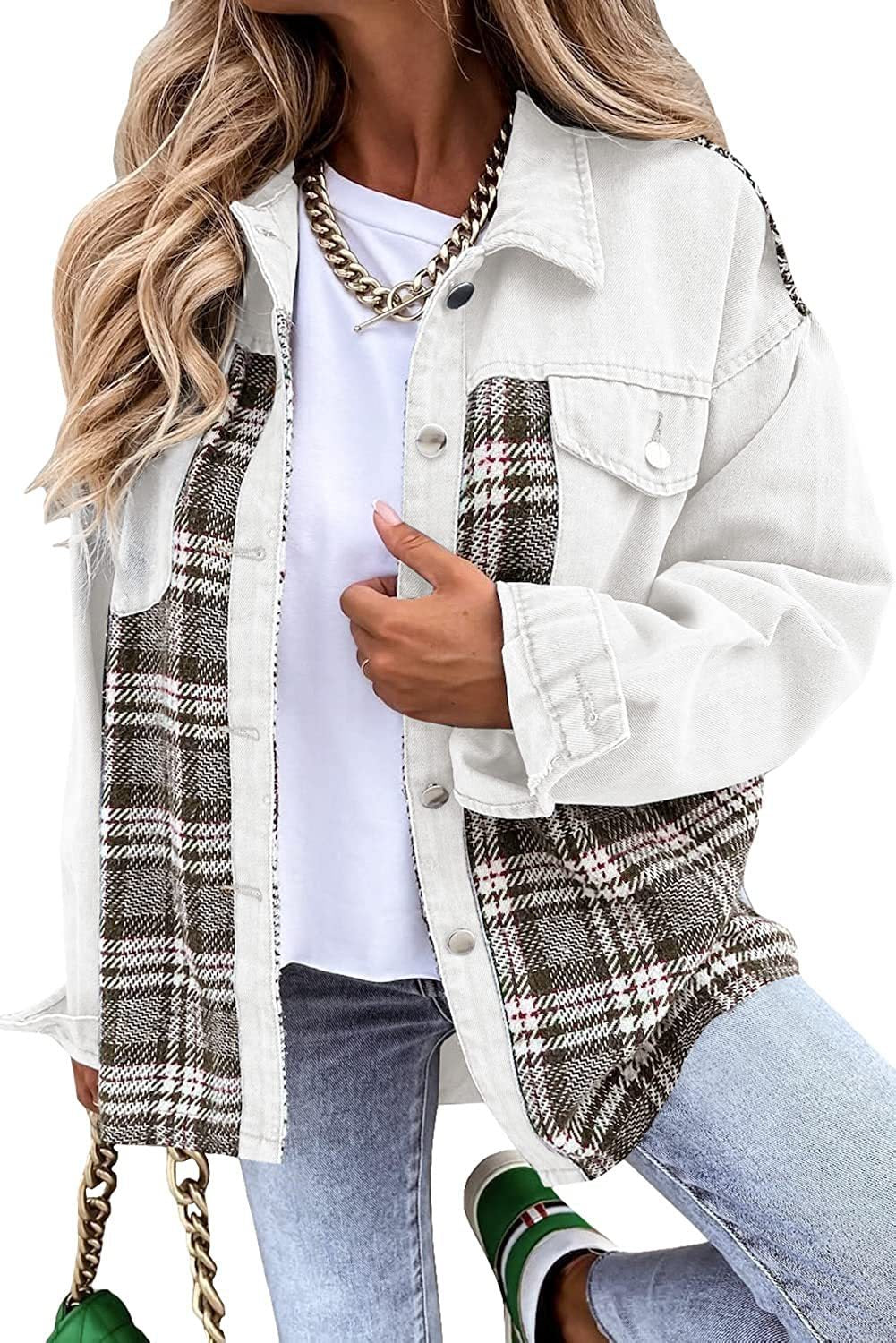 Patchwork Plaid Jacket