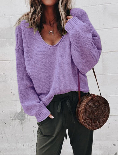 Oversized V-Neck Sweater