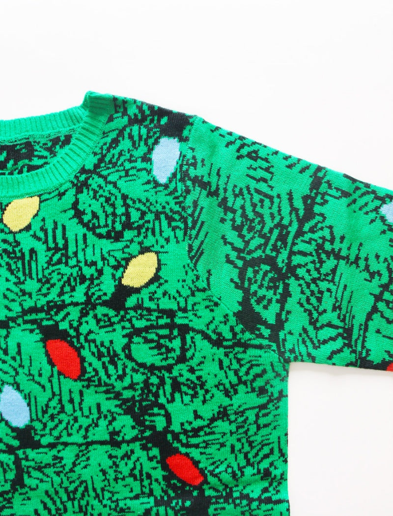 Loose Fit Snowflake Christmas Sweater