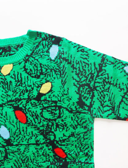 Loose Fit Snowflake Christmas Sweater