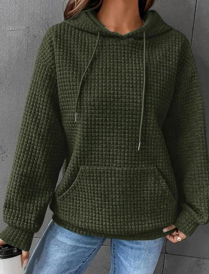 Waffle Knit Hoodie