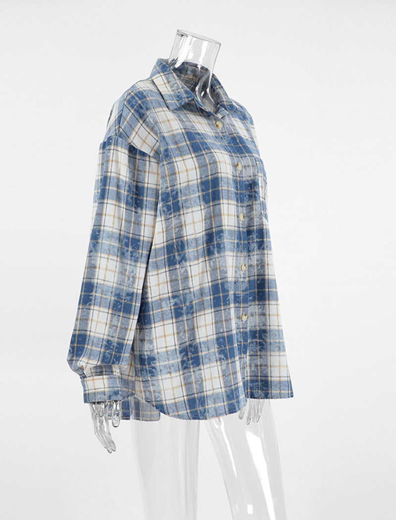 Plaid Long-Sleeve Shirt