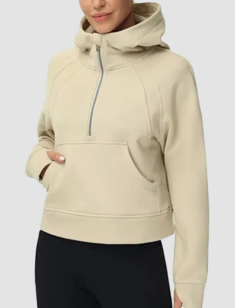 Half-Zip Oversized Hoodie