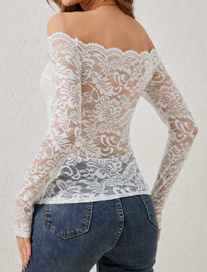 Off-Shoulder Lace Top