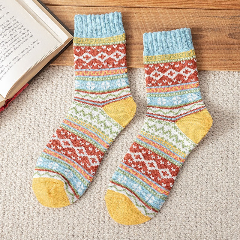 Patterned Knit Socks