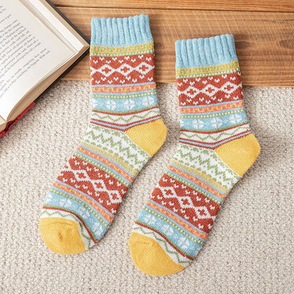 Patterned Knit Socks