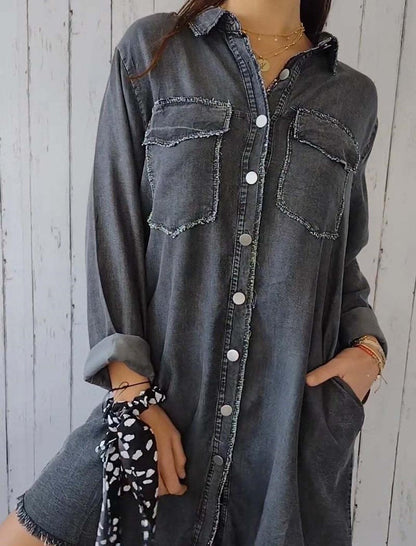 Casual Long Shirt Jacket