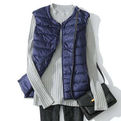 Lightweight Padded Zip-Up Vest