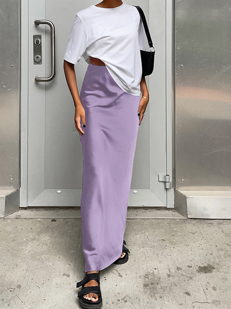 Satin Maxi Skirt