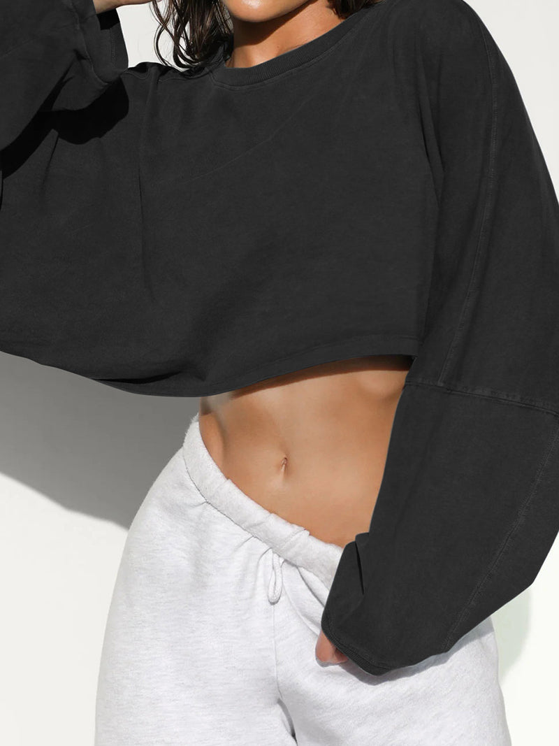 Cropped Oversized Top