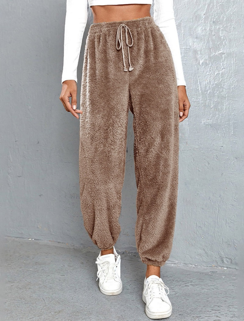 Loose Fit Fuzzy Lounge Pants
