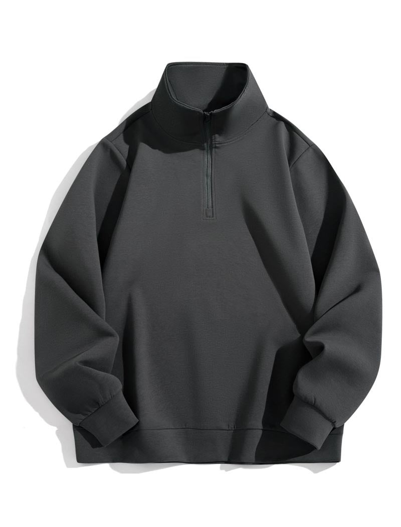 Half-Zip Solid Top