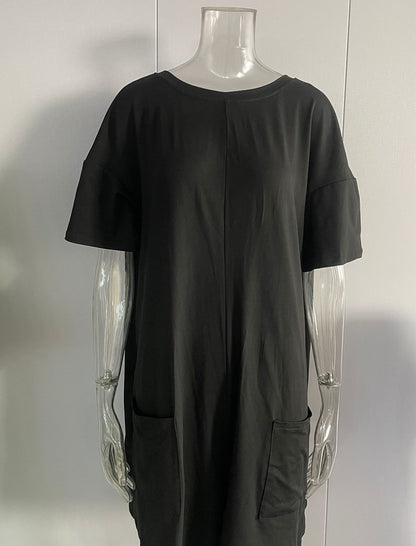 Short Sleeve Backless V-Neck Loose Romper