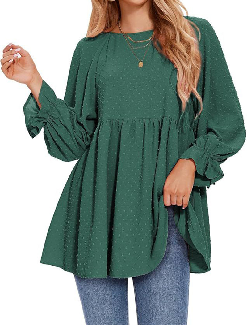 Ruffle Sleeve Shirt Blouse
