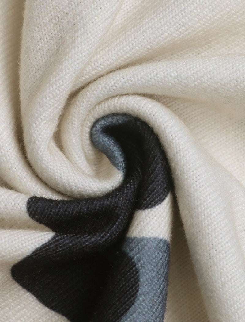 Cutout Panel Hoodie with Print