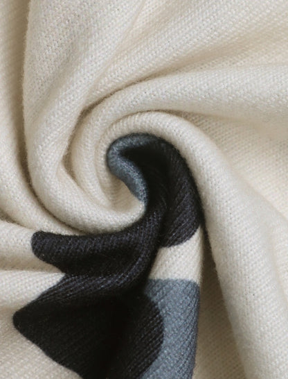 Cutout Panel Hoodie with Print