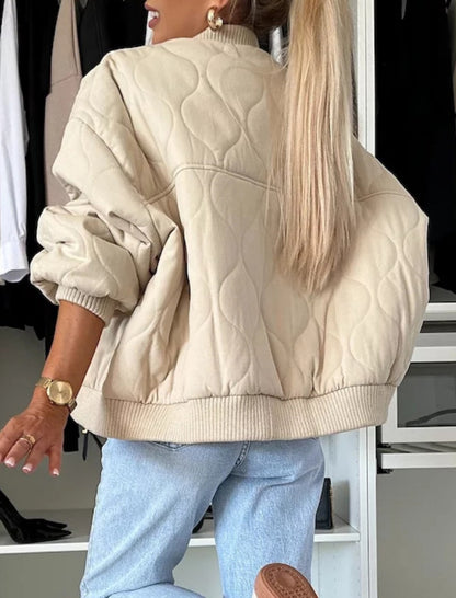 Quilted Bomber Jacket