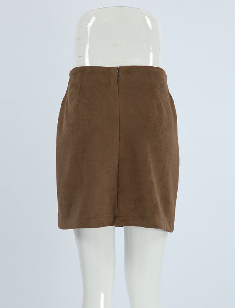 Suede Mini Skirt