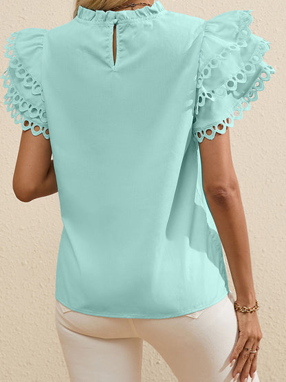 Ruffled Sleeve Top