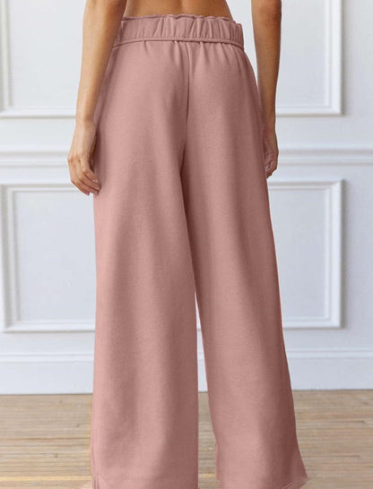 Split-Cuff Straight Casual Joggers