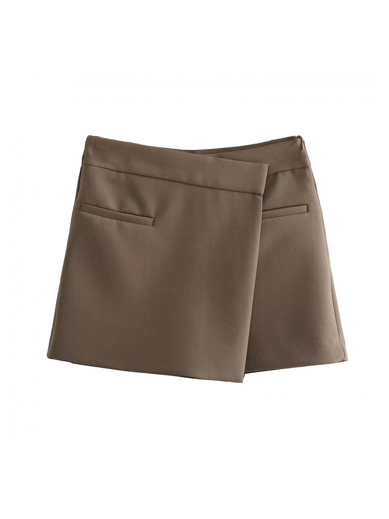 Asymmetrical A-Line Mini Skirts