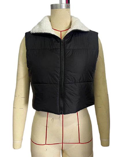 Casual Layered Puffer Vest