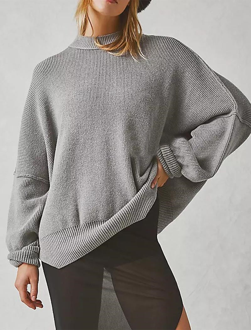 Loose-Fit Ribbed Top