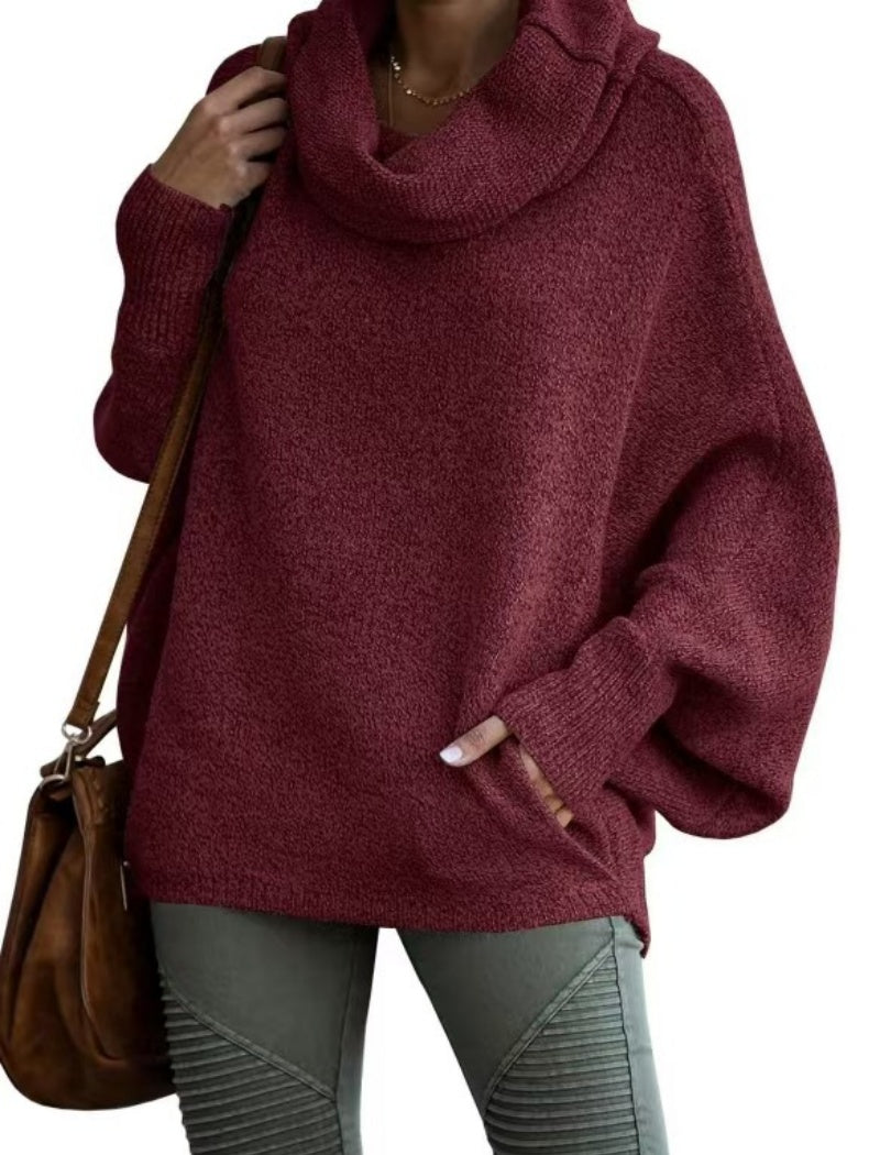 Cozy Cowl Neck Knit Pullover