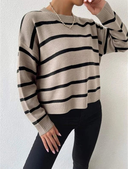 Classic Striped Knit Pullover