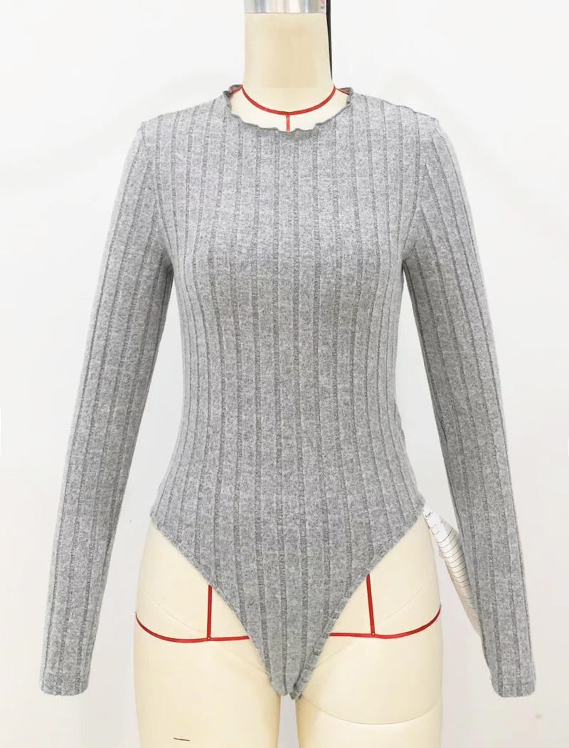 Wave Slim-Fit Long Sleeve Bodysuit