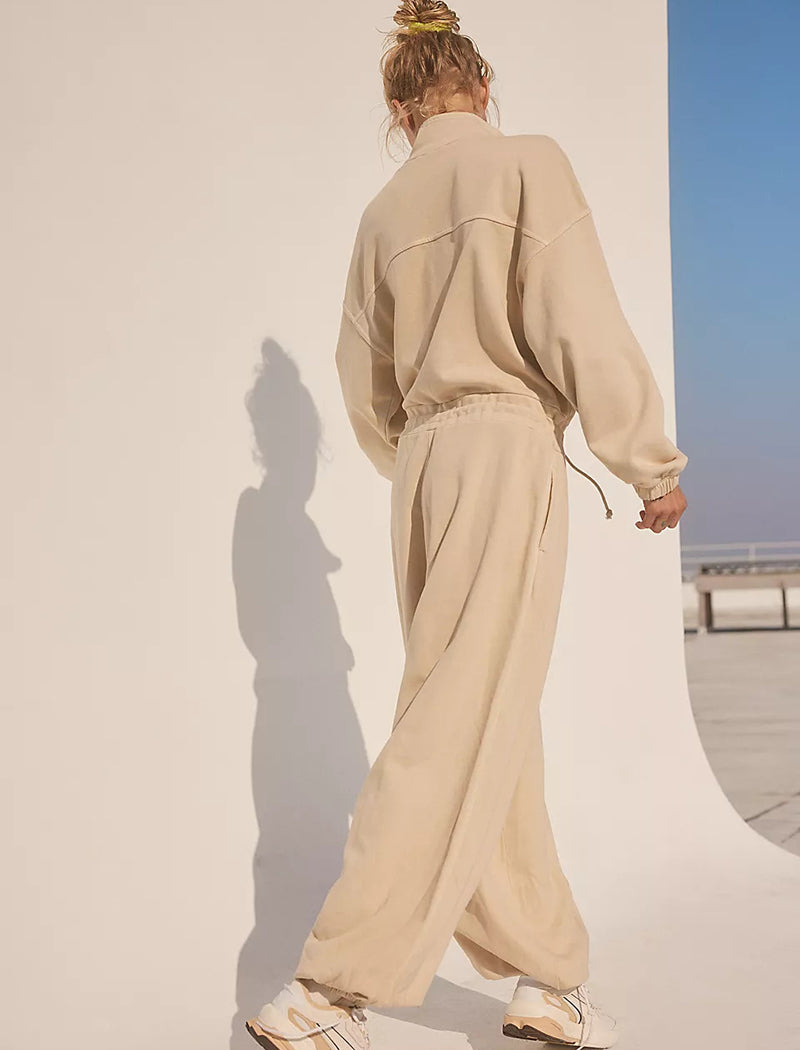 Zip-Up Lounge Jumpsuit