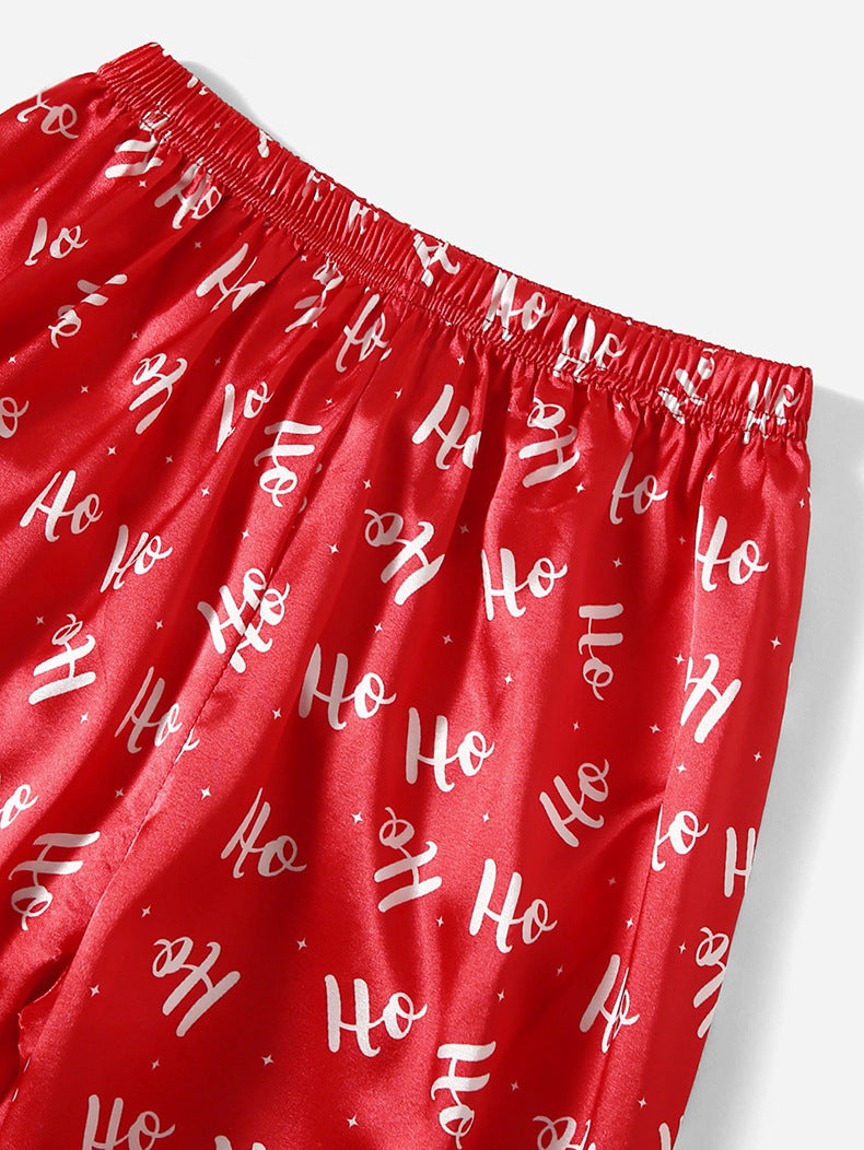 Christmas-Themed Shirt and Pants Set