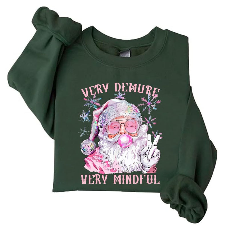 Christmas Round Neck Hoodie Top