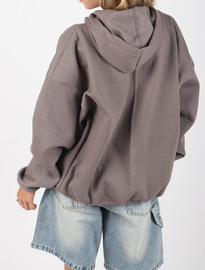 Zip-Up Hoodie with Star Applique