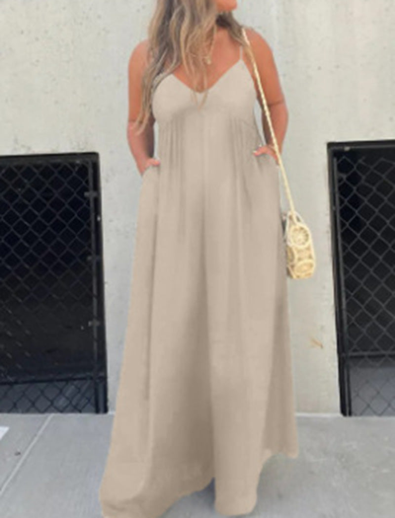 Sleeveless Wide-Leg Jumpsuit