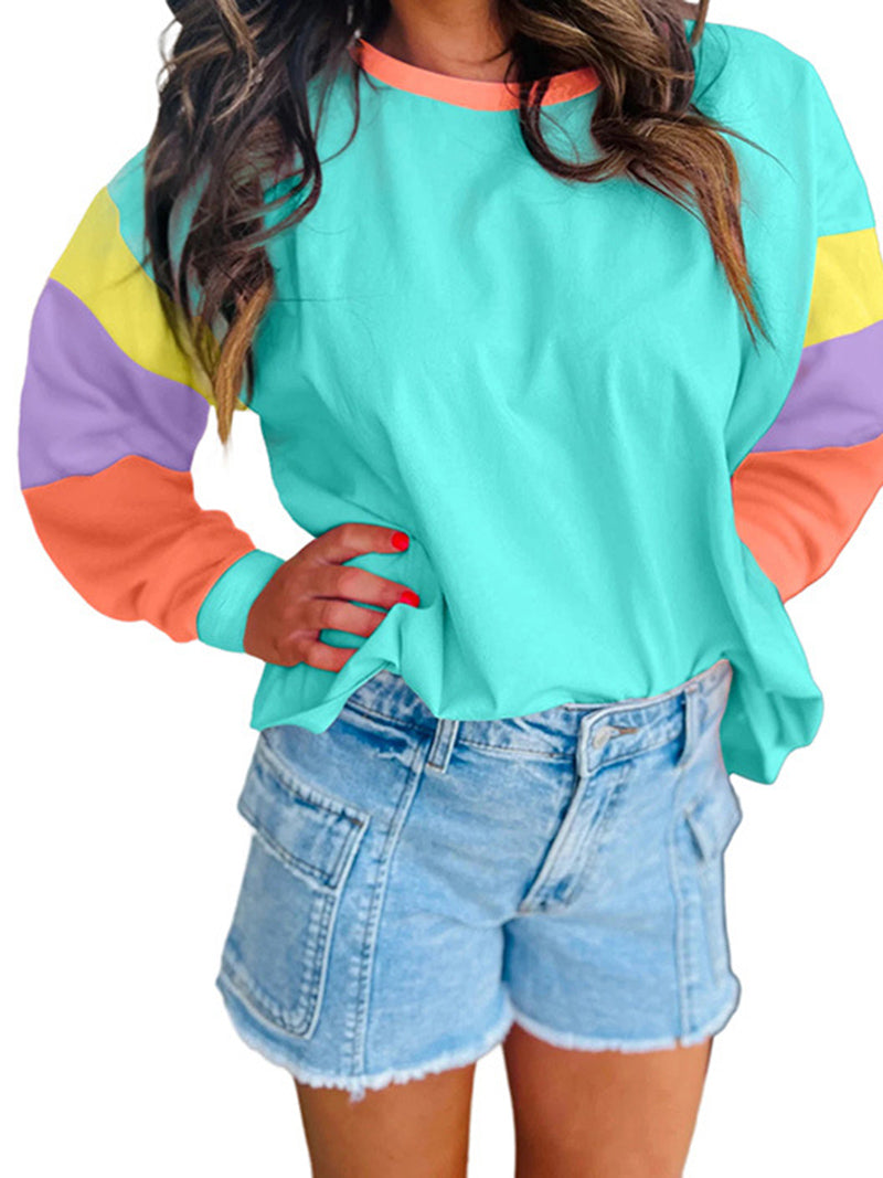 Colorblock Long-Sleeve Top