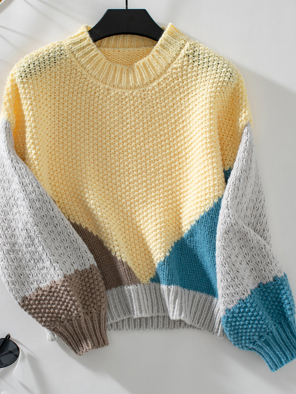 Colorblock Pullover Sweater