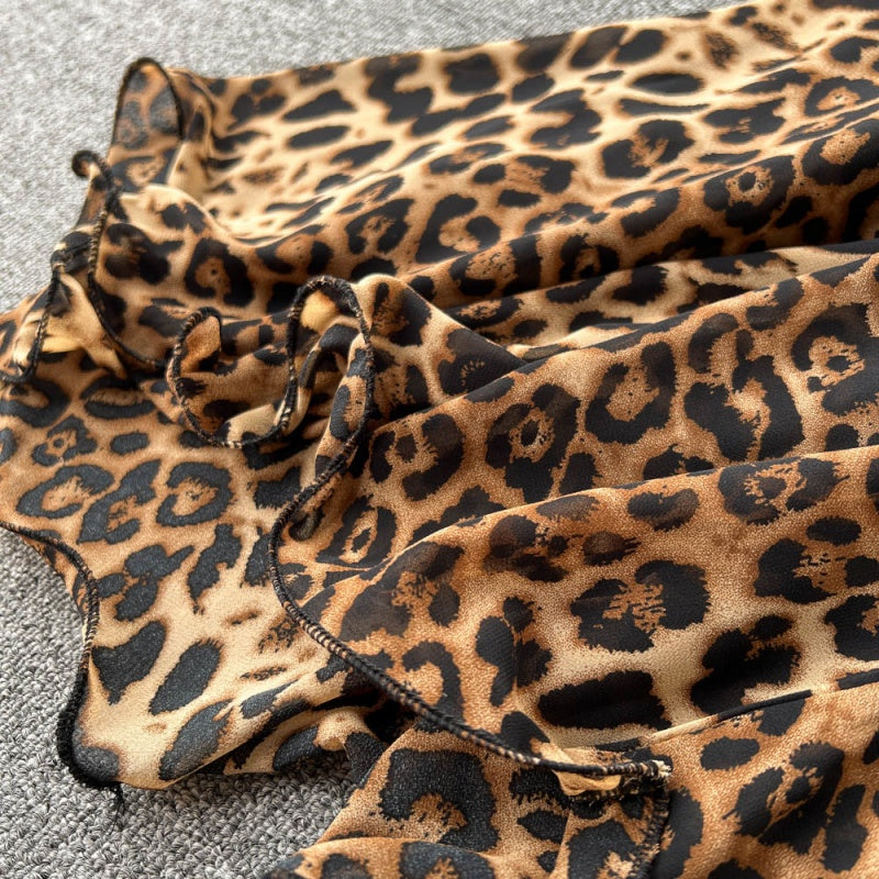 Leopard Print Wide-Leg Jumpsuit