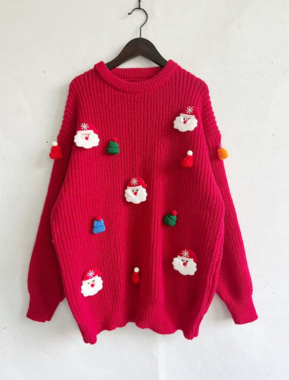 3D Christmas Santa Sweater