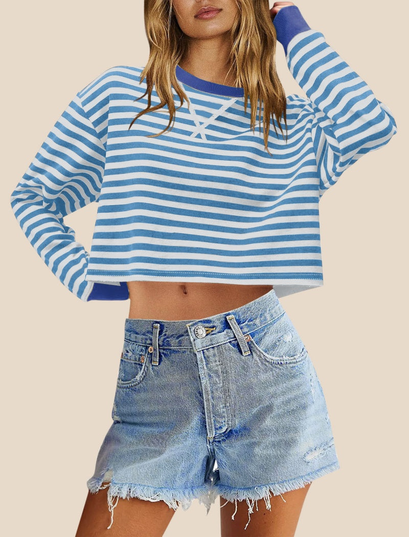 Cropped Striped Top