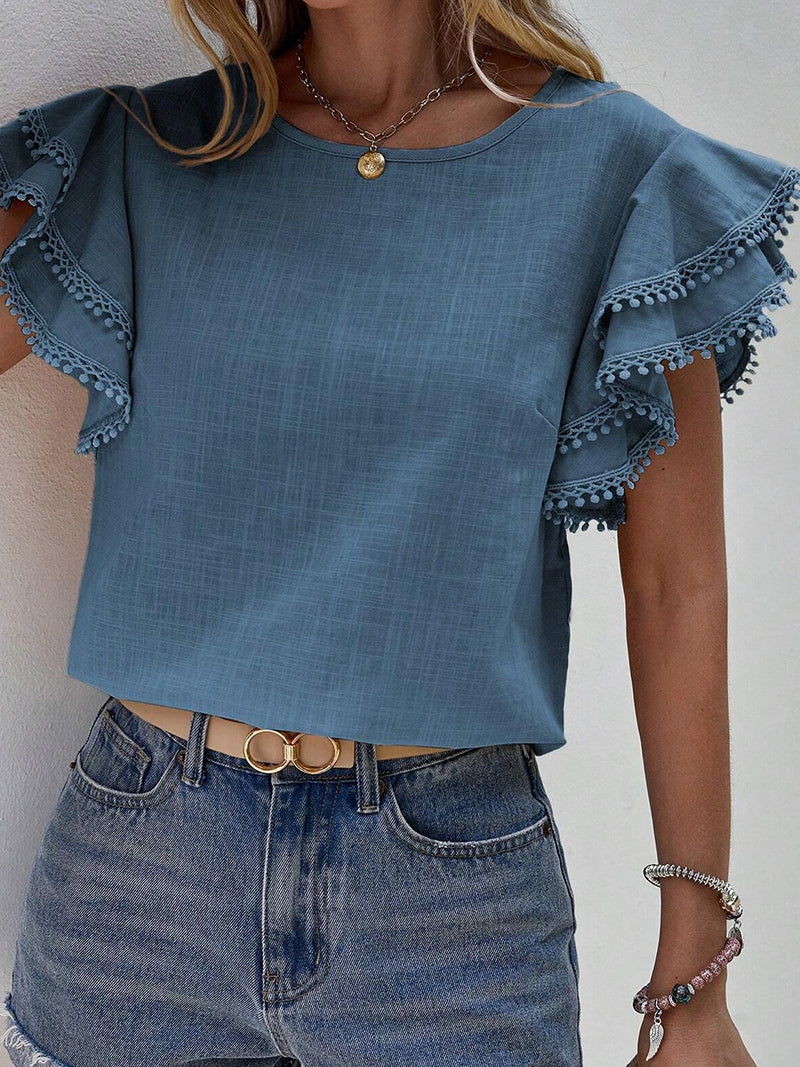 Ruffle Sleeve Top