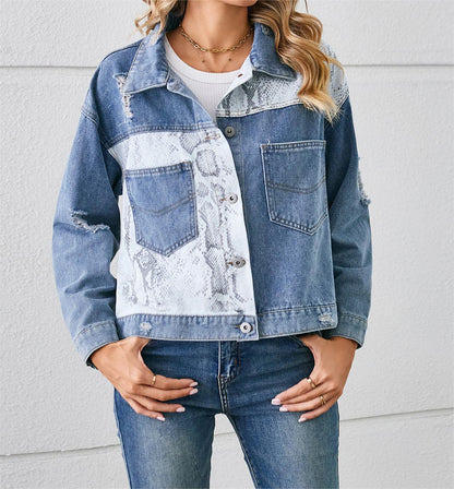 Distressed Denim Jacket